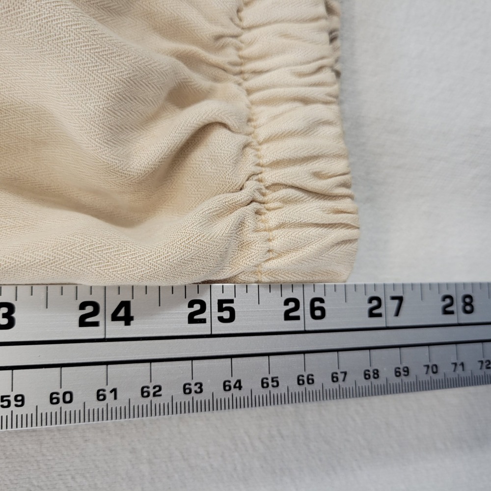 American Eagle Cargo Joggers Womens 10 Short Tan Paperbag Waist Lyocell Utility - Picture 9 of 10
